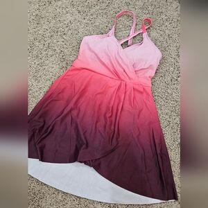 Gradient Pink and Purple Women's One Piece Swimsuit